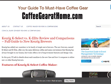 Tablet Screenshot of coffeegearathome.com